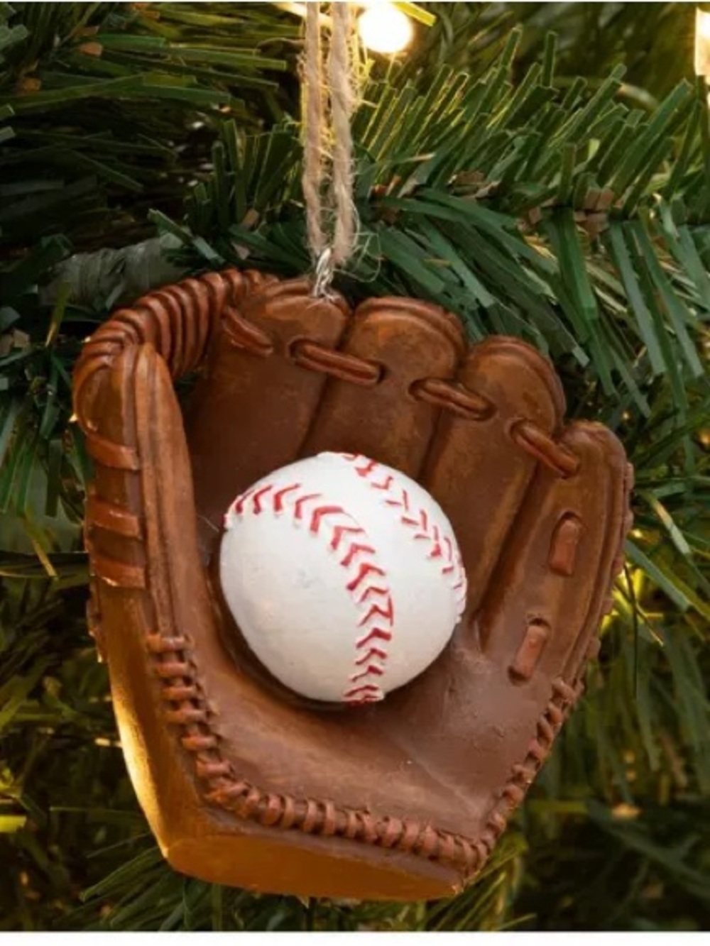 (2) Baseball Glove & Baseball Ornament